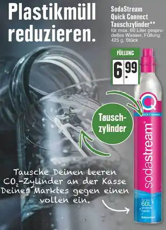 Edeka Sodastream quick connect tauschzylinder Angebot