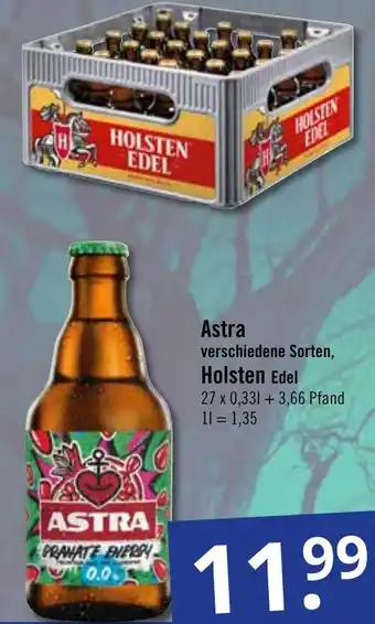 GetränkePartner Astra oder Holsten Edel 27x0,33 L Angebot