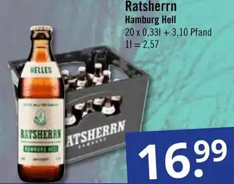 GetränkePartner Ratsherrn Hamburg Hell 20x0,33L Angebot