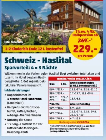 PENNY Schweiz Haslital Angebot