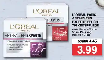 Famila Nord West L'Oréal Paris Anti Falten Experte Feuchtigkeitspflege 50ml Angebot