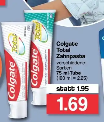 Famila Nord West Colgate Total Zahnpasta 75ml Angebot