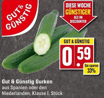 Edeka Neukauf Gut & Günstig Gurken Angebot