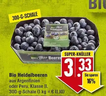 Edeka Neukauf Bio Heidelbeeren 300 g Schale Angebot