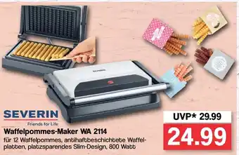 Famila Nord West Severin Waffelpommes Maker WA 2114 Angebot