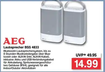 Famila Nord West AEG Lautsprecher BSS 4833 Angebot