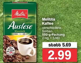 Famila Nord West Melitta Kaffee 500g Angebot