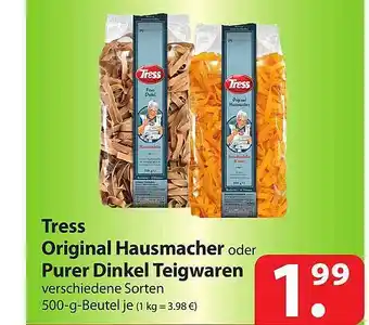 Famila Nord Ost Tress original hausmacher oder purer dinkel teigwaren Angebot