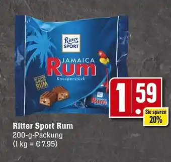 Edeka Neukauf Ritter Sport Rum 200 g Packung Angebot