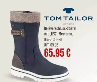 V Markt Tom tailor reißverschluss-stiefel mit „tex” membran Angebot