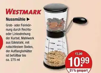 V Markt Westmark nussmühle Angebot