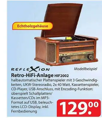 Famila Nord Ost Reflexion retro-hifi anlage hif2002 Angebot