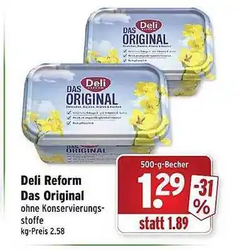 Wasgau Deli reform das original Angebot