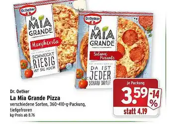 Wasgau Dr. oetker la mia grande pizza Angebot