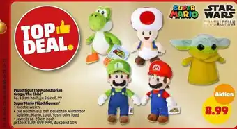 PENNY Super mario & starwars plüschfigur the mandalorian grogu oder the child oder plüschfiguren Angebot