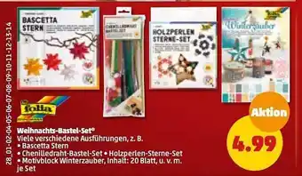 PENNY Folia weihnachts-bastel-set Angebot