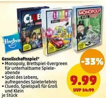 PENNY Hasbro gesellschaftsspiel Angebot