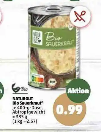 PENNY Naturgut bio sauerkraut Angebot