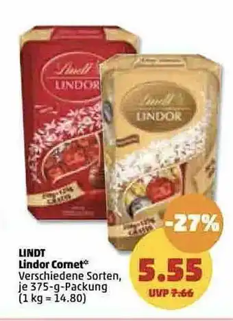 PENNY Lindt lindor cornet Angebot