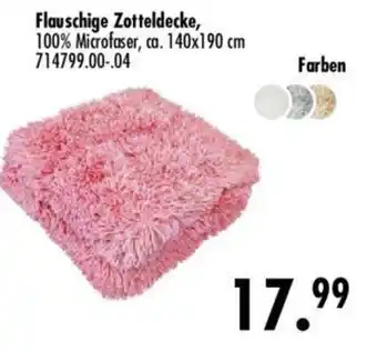 Möbel Boss Flauschige Zotteldecke Angebot