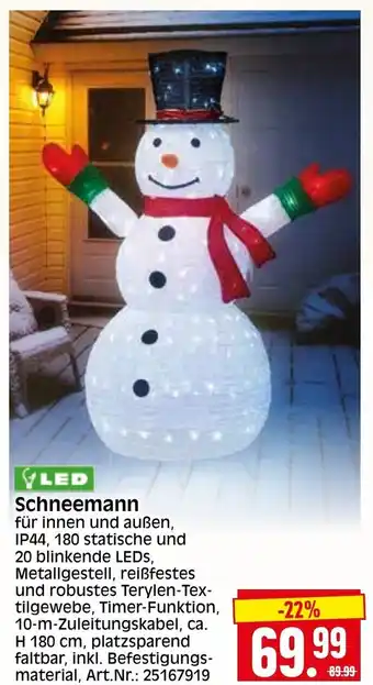 Herkules Baumarkt Schneemann Angebot