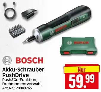 Herkules Baumarkt Bosch Akku Schrauber PushDrive Angebot