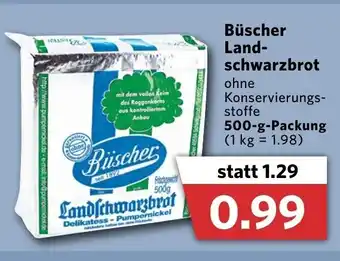 Combi Büscher Landschwarzbrot 500g Angebot