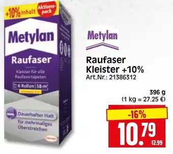 Herkules Baumarkt Metylan Raufaser Kleister+10% 396 g Angebot