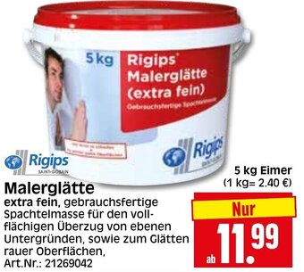 Herkules Baumarkt Rigips Malerglätte 5 kg Eimer Angebot