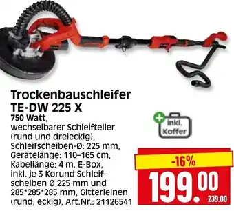 Herkules Baumarkt Einhell Trockenbauschleifer TE-DW 225 X Angebot