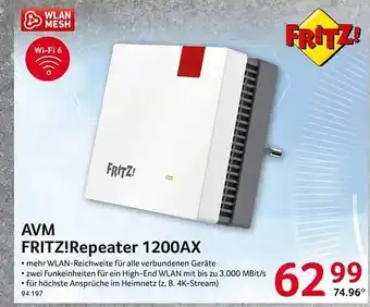 Selgros Avm fritz!repeater 1200ax Angebot