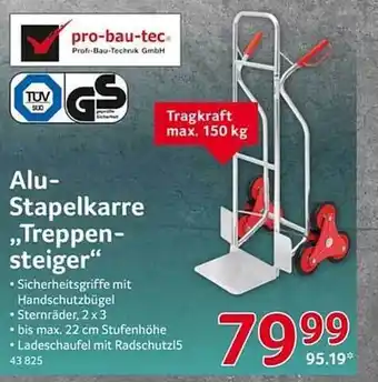 Selgros Alu-stapelkarre „treppensteiger“ Angebot