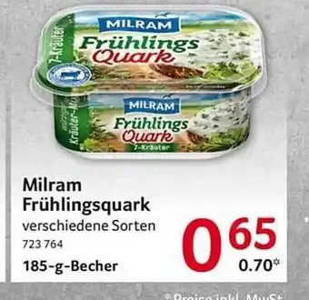 Selgros Milram frühlingsquark Angebot