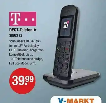 V Markt T dect-telefon sinus 12 Angebot