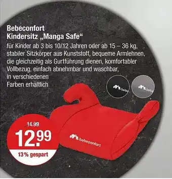 V Markt Bebeconfort kindersitz „manga safe“ Angebot