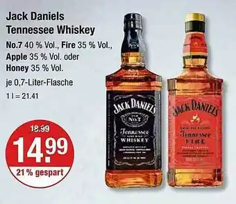 V Markt Jack daniels tennessee whiskey Angebot