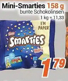 CENTERSHOP Mini-smarties 158g Angebot