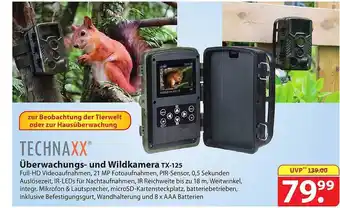 Famila Nord Ost Technaxx überwachungs- und wildkamera tx-125 Angebot