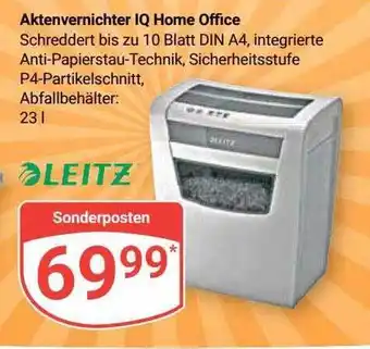 Globus Leitz aktenvernichter iq home office Angebot