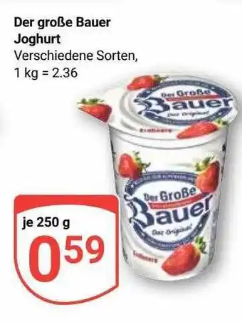 Globus Der große bauer joghurt Angebot