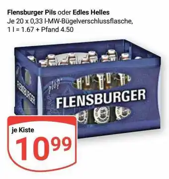 Globus Flensburger pils oder edles helles Angebot