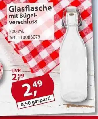 Sonderpreis Baumarkt Glasflasche mit bügelverschluss Angebot