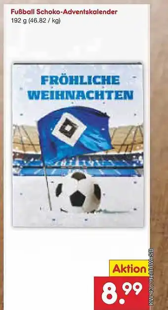 Netto Marken-Discount Fußball schoko-adventskalender Angebot