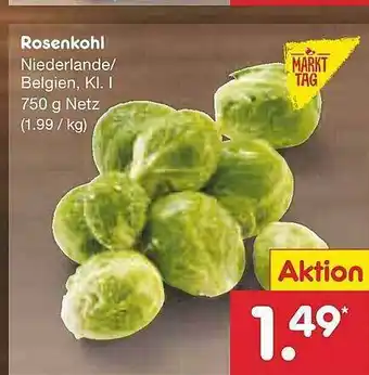 Netto Marken-Discount Rosenkohl markt tag Angebot