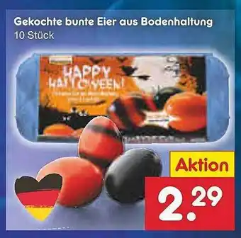 Netto Marken-Discount Gekochte bunte eier aus bodenhaltung Angebot