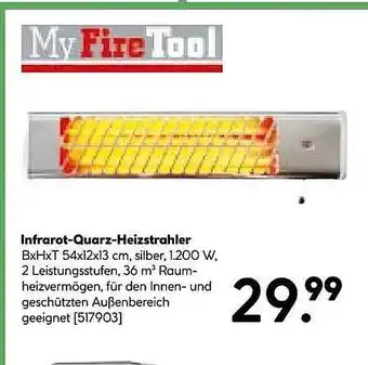 Hellweg Infrarot-quarz-heizstrahler myfiretool Angebot