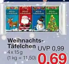 Jawoll Weihnachts-täfelchen Angebot