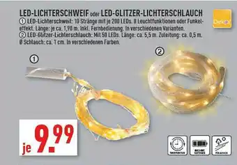 Marktkauf Dekor led-lichterschweif oder led-glitzer-lichterschlauch Angebot