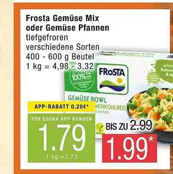 Marktkauf Frosta gemüse mix oder gemüse pfannen Angebot