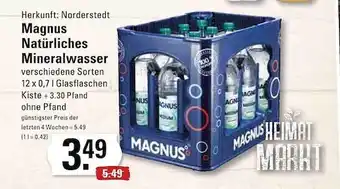 Meyer's Frischemarkt Magnus natürliches mineralwasser Angebot